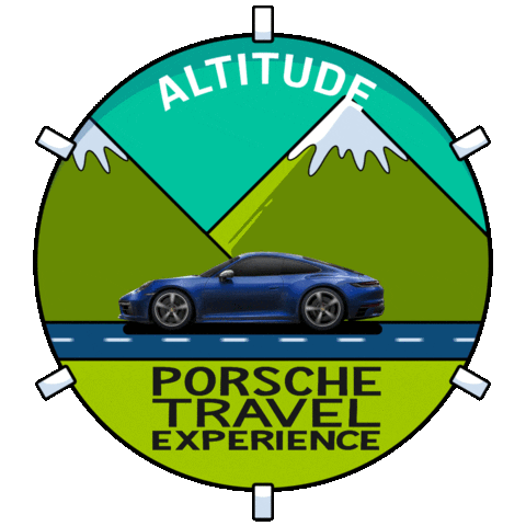 Cars Traveling Sticker by Porsche 