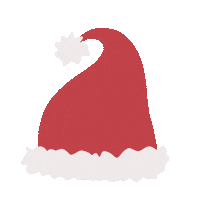 Santa Hat Christmas Sticker