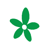 Primary Colours Flower Sticker