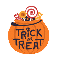 Trick Or Treat Halloween Sticker