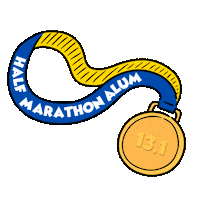 Half Marathon Running Sticker by 6th & Oakmont
