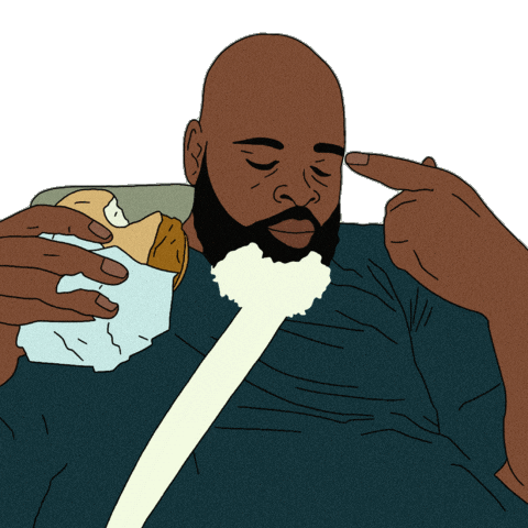 Om Nom Eating Sticker by crwnking