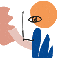 papierandco abstract eye colors shape Sticker