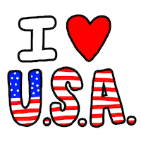 Independence Day Usa Sticker by megan lockhart