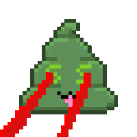 Art Shitting Sticker by Poopies.io