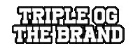 TRIPLEOGTHEBRAND tripleog triple og tripleogthebrand triple og the brand Sticker