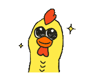 Chicken Gaga Sticker