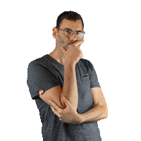 Serious Thinking Sticker by NOSUCH