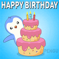 Happy Birthday GIF by Pudgy Penguins