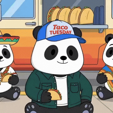 Lunch Tacos GIF by Pandu Pandas