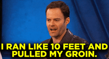 Bill Hader Groin GIF by Team Coco