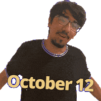 12 October Sticker