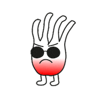 Angry Radish Sticker by OMYMAISON
