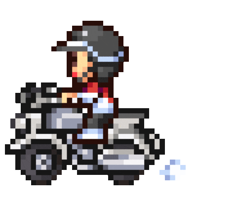 Motorcycle 8Bit Sticker