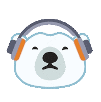 Headphone Talking Sticker by ÔPYM