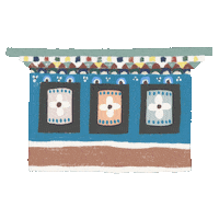 arosskuu travel mane tibet aroskuu Sticker