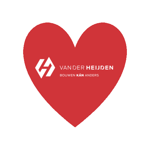 Van Der Heijden Hart Sticker by Van der Heijden Bouwen kan anders