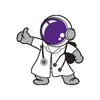 Space Doctor Sticker by Bluhaus