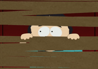 hiding peek GIF by South Park 