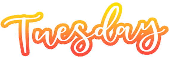 bywinterbird giphyupload tuesday handlettering brush lettering Sticker