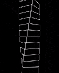 thepatco 3d white black spin GIF