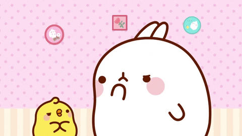 suspicious plan GIF by Molang.Official