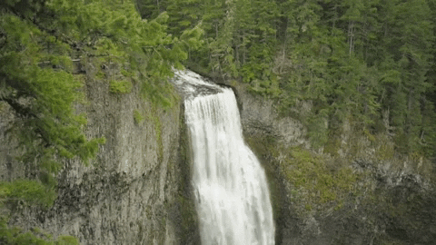 eugenecascadescoast giphygifmaker oregon waterfall waterfalls GIF