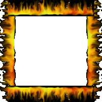 flames frame Sticker