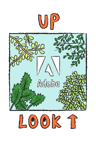 Earth Look Up Sticker by Adobe