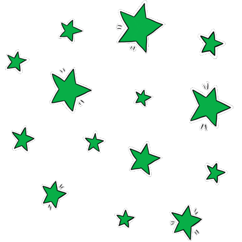 Stars Blink Sticker by Rafs Design