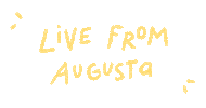 The Masters Golf Sticker by Catharina Stewart