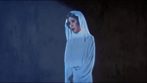 giphygifmaker star wars princess leia youre my only hope this is our most desperate hour GIF