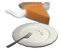 Pumpkin Pie 3D Sticker by jjjjjohn