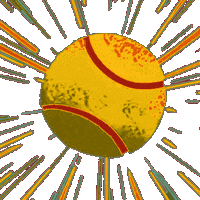 Life And Death Tennis Sticker by Rakastella