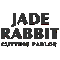 thejaderabbitparlor logo hair rabbit barber Sticker