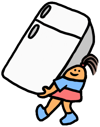 Fridge Refrigerator Sticker by Ruppert Tellac
