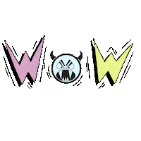 Devil Wow Sticker by HUNKØN
