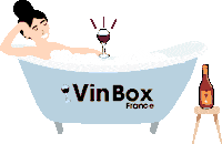 Wine Bathtub Sticker by vinbox.fr