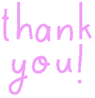 Pink Thank You Sticker by cacicakaduz