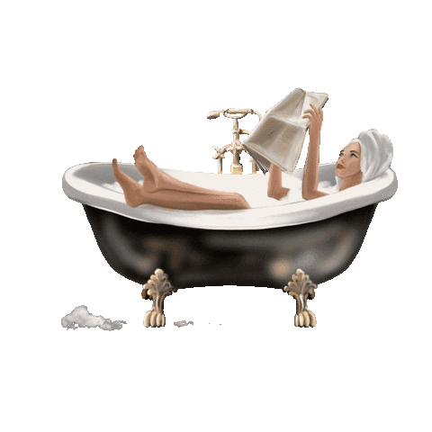 tatjanasolovjova giphyupload girl relax spa Sticker