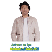 Breathefree badminton asthma inhaler ayushmann Sticker