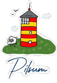 diemitdemleuchtturm urlaub otto ostfriesland nordsee Sticker