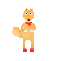 Fox Please Sticker