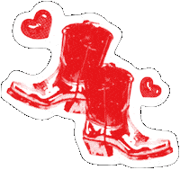 Cowboy Boots Sticker