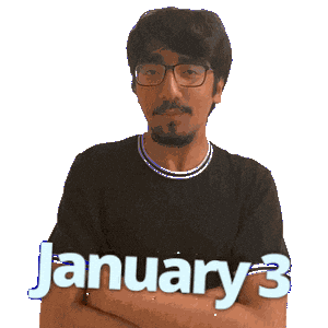 January 3 Sticker