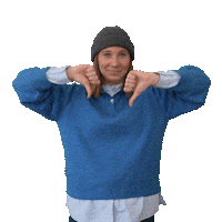 Daumen Runter No Sticker by Onetz