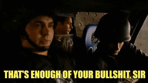 funranium giphygifmaker bullshit cops idiocracy GIF