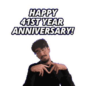 41St Anniversary Sticker