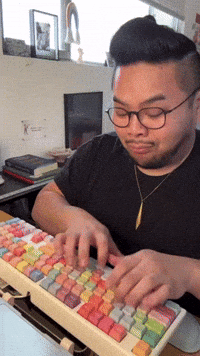 Asian Looking Around GIF