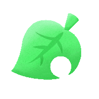 Animal Crossing Leaf Sticker by Juoso Gütersloh